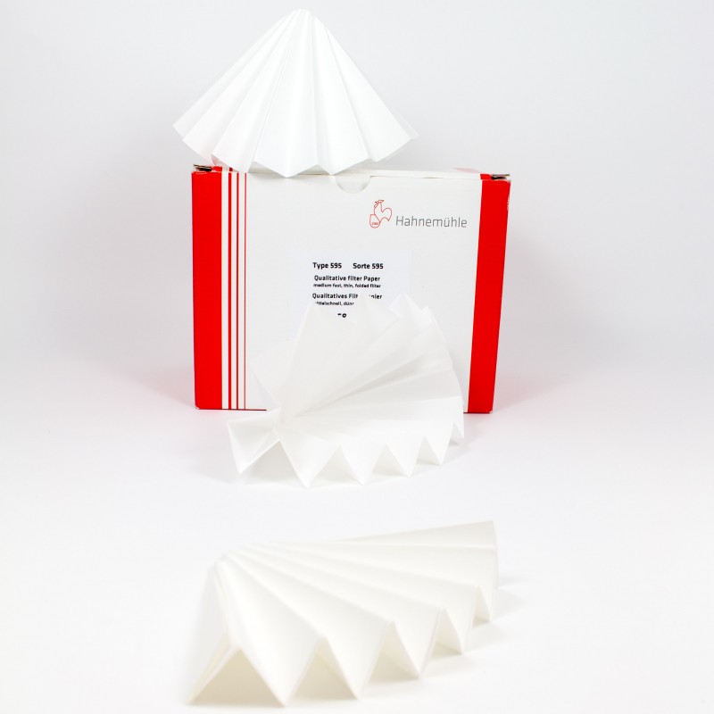Faltenfilter 595, mittelschnell, dünn, 68 g/qm, 320mm