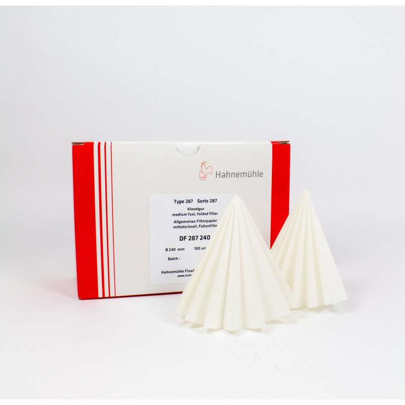Faltenfilter 287, mittelschnell, 154 g/qm, 125mm
