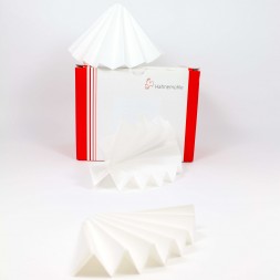 Faltenfilter 2772, sehr schnell, gekreppt, 65 g/qm, 150mm