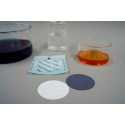 MCE Membranen, schwarz, 0.45µm, mit weissem Gitternetz, 50mm